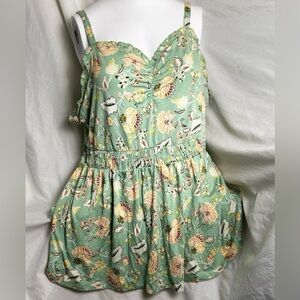 Womens Plus Size Boutique Top - Torrid Sz 1 - Peplum Tank Top - Super Soft